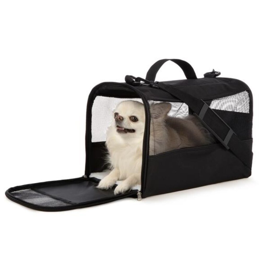 Pet Carrier, Small Side opening for easy loading Locking zippers for safety - Picture 4 of 4